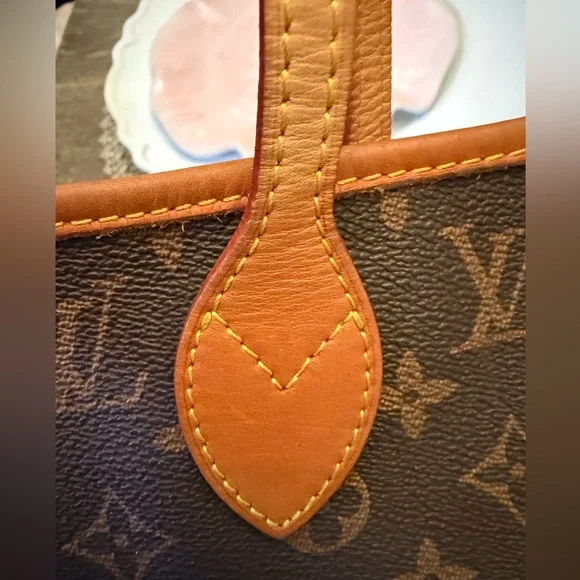 Brown and Tan Monogram Tote - Picture 11 of 15